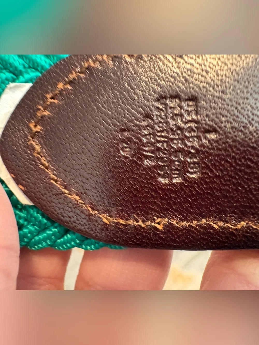 J. Crew Braided Belt in Green with Leather Detail Size Large - Picture 7 of 7
